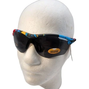 Pugs Unisex Sunglasses Model A12 Active Sport UV400 Multismoke Paint Spatter NEW - Picture 1 of 11
