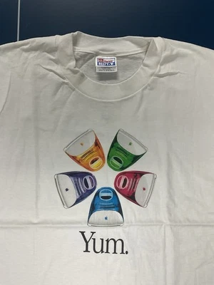 Vintage 1990’s Apple iMac Think Different Yum T-SHIRT, XL, Rare, NEW!! - Image 1 of 3