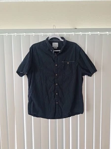 Mens XL Denim & Flower Ricky Singh Slim Fit Button Front Short Sleeve Shirt - Picture 1 of 3