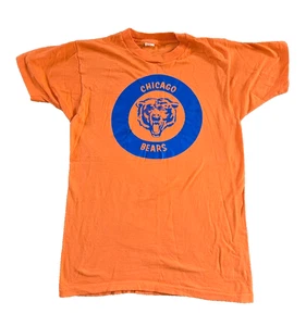 Maglietta VINTAGE Chicago Bears NFL Football Adulto XS/Small Grafica, Arancione/Blu - Foto 1 di 4