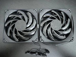 SilverStone 120mm x 15mm Black Slim PC Computer Case Fan APA1215L12 - Picture 1 of 2