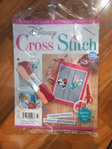 Disney Cross Stitch #237 Free Thread To Continue Stitching Flounder & Sebastian. - Picture 1 of 1