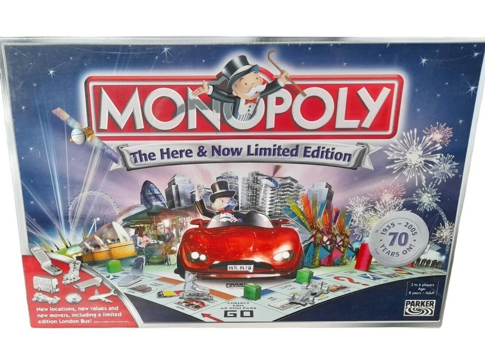 Parker Hasbro Monopoly The Here & Now Limited Edition Board Game 2005 - Complete