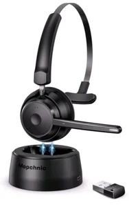 Bluetooth Headset 2024 Upgraded Version,Wireless Headset with AI Noise Canceling - Picture 1 of 6