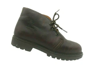 Havana Joe Brown Leather Chukka Ankle Hiking Boot Women 37 US 6-6.5 Casual 201-B - Picture 1 of 9