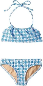 Toobydoo Girl's 239774 Delft Print Bandeau Bikini Set Swimwear Size 11/12 - Picture 1 of 2