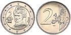 Österreich 2 Euro Fehlprägung 2002 Komplettmaterial; auf Monometall   98232