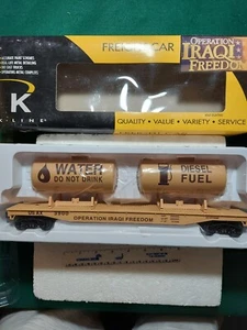 K-LINE #K691-8028 OPERATION IRAQI FREEDOM FLAT CAR - Picture 1 of 2