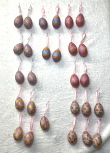 Easter Decorations Egg Tree Ornaments 27 Pcs Mini Eggs Ornaments For Small Tree - Picture 1 of 11