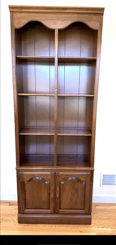 ETHAN ALLEN Heirloom nutmeg Tall Library Bookcase 10-9026 #211 Cover