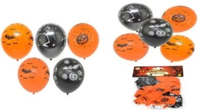 Orange Black Balloons Halloween Trick & Trick Scary Spooky Horror Party Decor - Picture 1 of 16