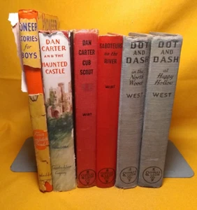 Lot of 6 Mildred Wirt, Dorothy West, Pioneer Stories Cupples & Leon hardcover - Picture 1 of 13