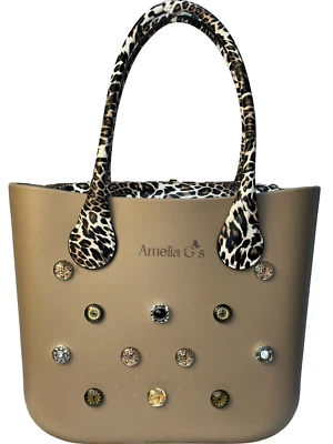 Jungle Jewel Glass Charms & Snap Button Jewelry Eva OBag Handbag / Tote - Image 1 of 4