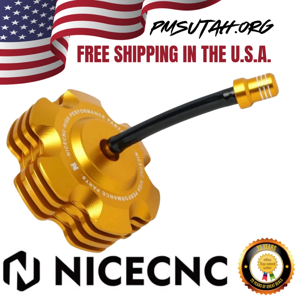 CNC Gas Tank Fuel Cap Petrol Suzuki RMZ250 2004 2005 2006 RMZ 250 Aluminum - Image 1 of 4