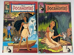 Disney’s Pocahontas #1-2 Movie Adaptation Collector’s Marvel 1995 Direct Edition - Picture 1 of 5