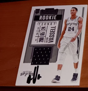 Devin Vassell San Antonio Spurs SIGNED PANINI CONTENDER ROOKIE TICKET JERSEYCard - Picture 1 of 2