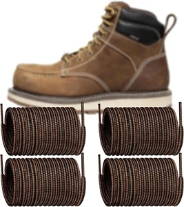 2 Pairs Boots Shoe Laces for Keen Work Hiking Hunting Round Replacement Shoelace - Picture 1 of 3