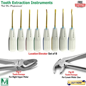 Instrumentos quirúrgicos luxantes de raíz fórceps de extracción dental - Imagen 1 de 16