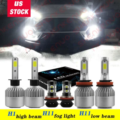 Faros LED de haz alto bajo bombilla antiniebla H1 + H11 para Ford Focus 2012-2018 Foto 1 de 4
