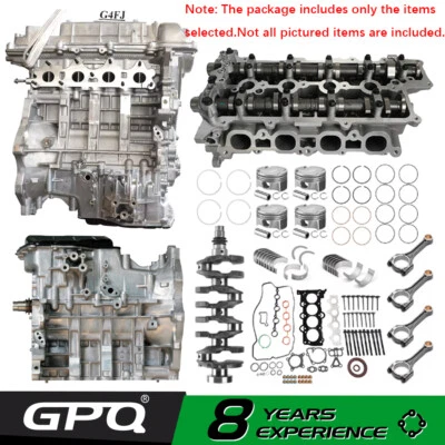 Crankshaft kit Long block Engine Assembly For G4FJ 1.6 Turbo Hyundai Tucson Kia - Image 1 of 4