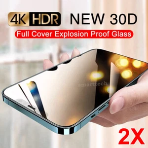 2x Tempered Glass HD Clear Screen Protector For iPhone 15 14 13 Pro Max 12 Plus - Picture 1 of 10