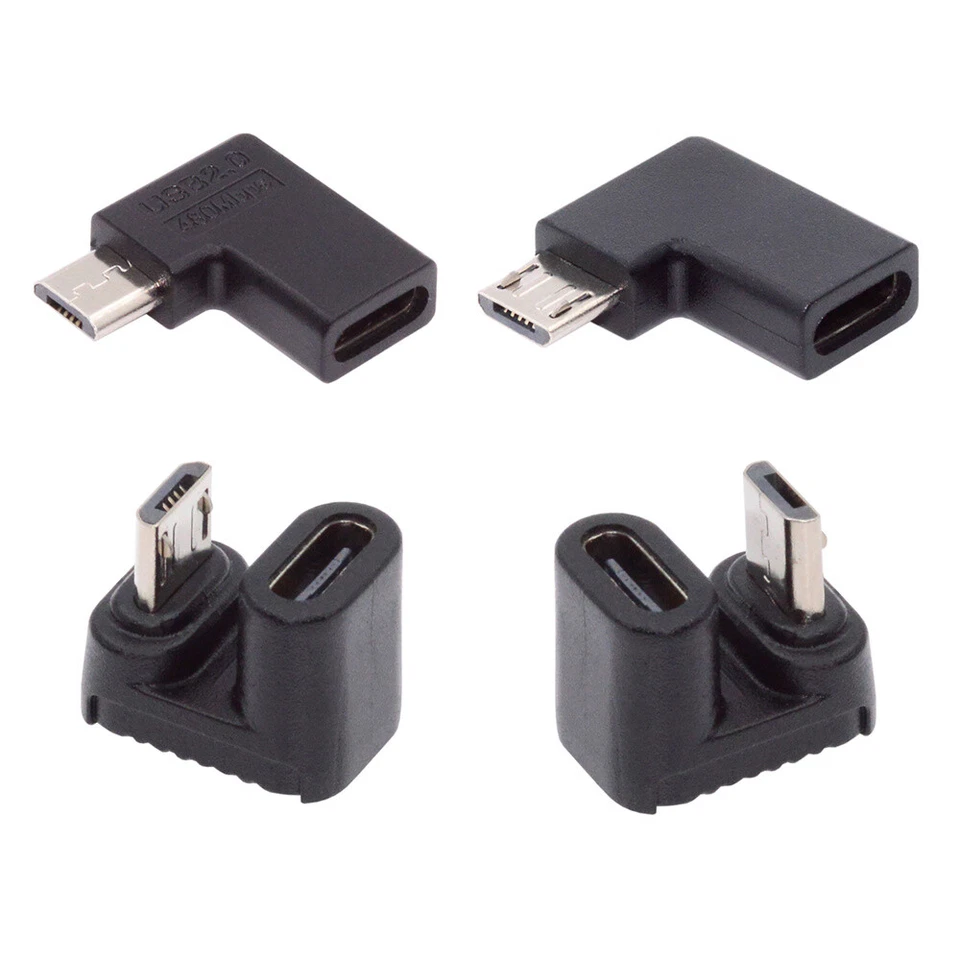 Cablecy 4pcs/lot USB-C USB2.0 Type C Female to Micro USB Male Power Data Adapter - Image 1 of 1