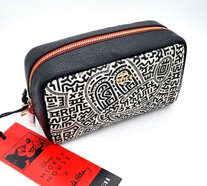 Coach Disney Mickey X Keith Haring Mickey Maze Small Boxy Cosmetic Case Bag New - Picture 1 of 11