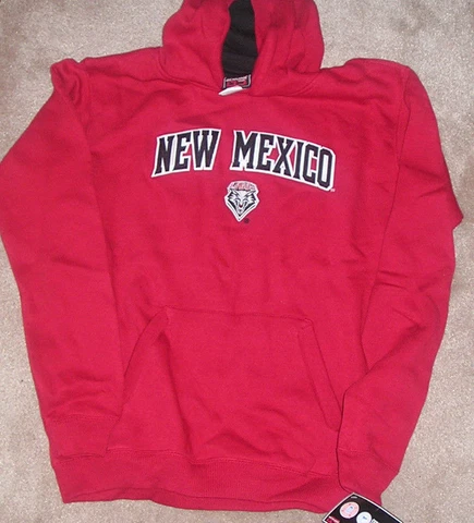 NEW NCAA New Mexico Lobos Hoodie Hooded Sweatshirt Youth Boys L Large 14 16 NWT Cover