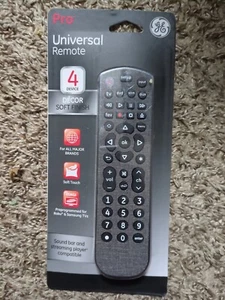 GE Pro Universal Remote Model 46195 4 Device Smart TV LG Sony Samsung & More - Picture 1 of 2