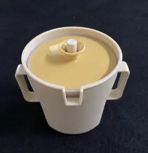 Miniature 70's Vintage Tupperware Sugar Pitcher with Push Button Lid - Picture 1 of 7