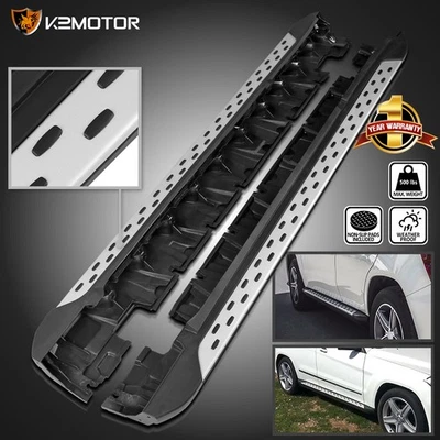 Fits 2010-2015 Mercedes-Benz GLK X204 Aluminum Running Board Side Step Bars 2PC - Image 1 of 4
