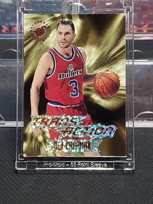 Rex Chapman, Bullets, Miami Heat, 1995 Topps Stadium Club, Trans Action, #T92 Foto 1 de 3