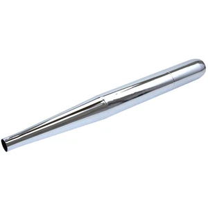 Silenziatore scarico 32 mm forma originale cromato Kreidler Florett RS RMC LF LH - Foto 1 di 5