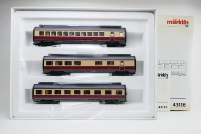 Märklin H0 43116 Schnellzugwagen Set DB Personenwagen Beleuchtung Inneneinrichtu - Bild 1 von 4