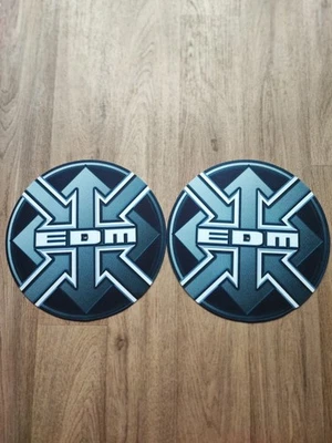 A Pair Of EDM Records German hard trance label 12" Vinyl Records DJ Slipmats - Image 1 of 4