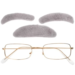 Juego de utilería para abuelo infantil accesorios para anciano barba falsa realista - Imagen 1 de 12