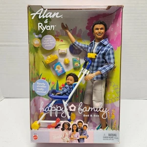 Barbie Happy Family AFRICAN AMERICAN ALAN & RYAN AA Black Boy Dad Dolls RARE NEW - Picture 1 of 11
