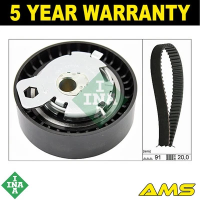 Fits Ford Transit Connect Focus Mondeo S-Max + Other Models Timing Belt Kit INA - Image 1 of 3
