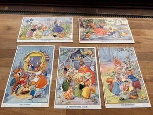 RENE CLOKE SAMMLUNG VON FÜNF ALTEN POSTKARTEN ALLE IN SEHR GUTEM ZUSTAND - Bild 1 von 8