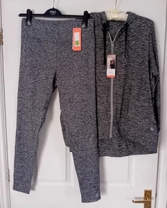 Ladies M&S Collection Active Sportwear Hoodie Size 14, Bottom Size 12, New - Picture 1 of 8