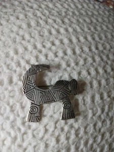 .925 Silber James Avery Anstecknadel stilisiert Lama Alpaka Pferd gestempelt Brosche Retired - Bild 1 von 6
