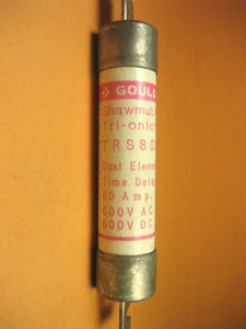 Gould Shawmut Tri-Onic - TRS80R - Dual Element Time Delay Fuse - Picture 1 of 1