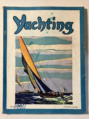Yachting Magazine October 1929 Great Vintage Ads Boating Yachting Nice Shape! - Image 1 of 4