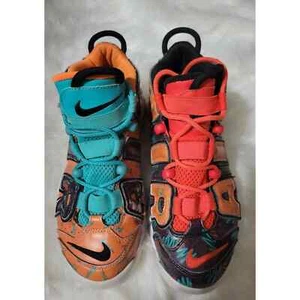 Nike Air More Uptempo GS What The 90s Sneakers - Youth 4Y - Women's 5.5 - Picture 1 of 10
