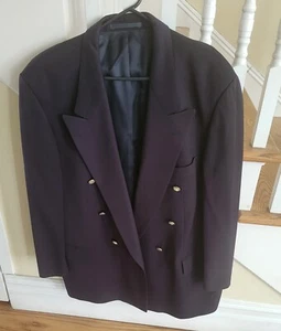 mens Boss suits jaket 46R xl black wool business - Picture 1 of 7