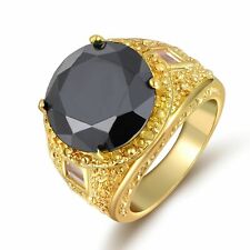 Gold Rings Mens Wedding Rings Gift Fashion Percious Size 7 Womens 18K