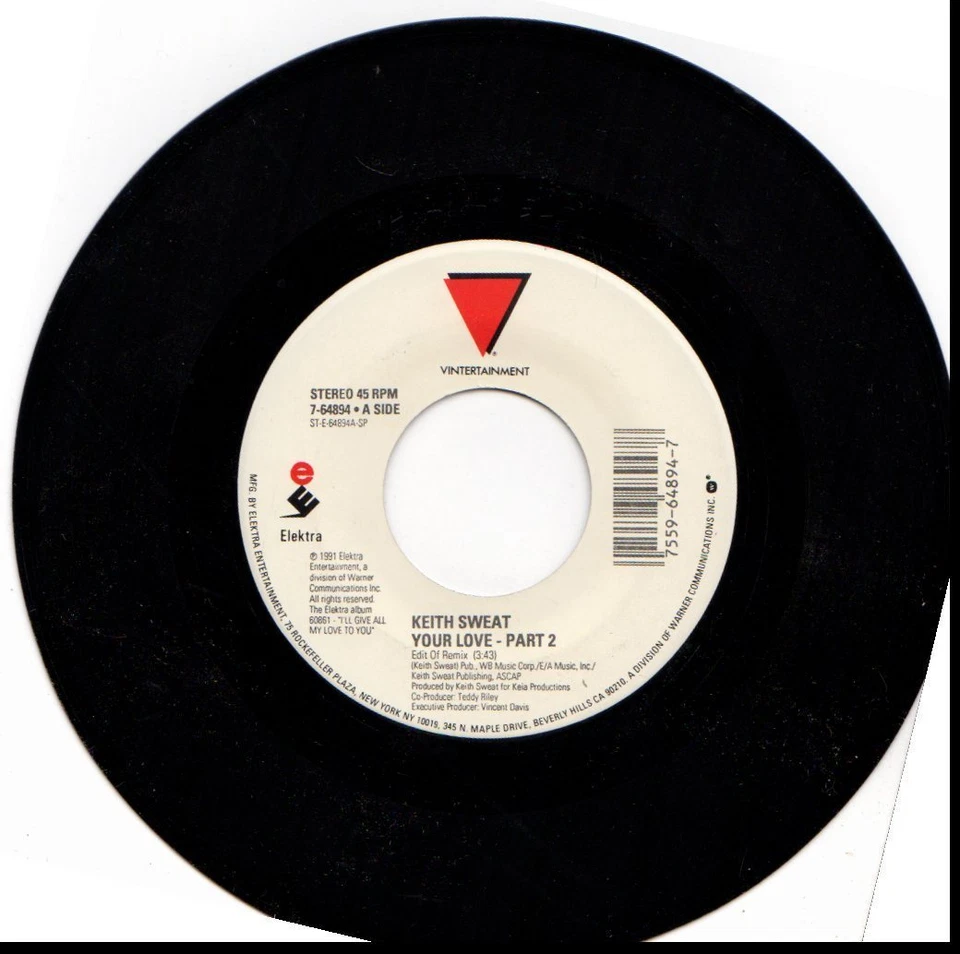 KEITH SWEAT YOUR LOVE PART 2/TELL ME IT'S WHAT YOU WANT 45RPM VINYL - Image 1 of 1
