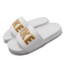 Nike Wmns Offcourt Slide White Metallic Gold Women Slip On Sandals BQ4632-106