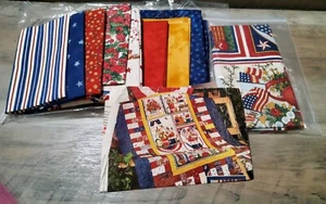 Red White and Blooming Quilting Kit Fabric Pattern Sewing 41x61 Moda Panel - Picture 1 of 6