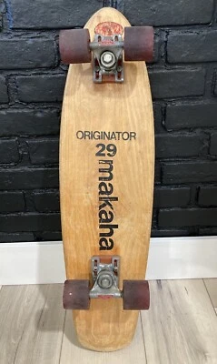 PATINETA COMPLETA ORIGINAL VINTAGE AÑOS 70 MAKAHA ORIGINATOR 29 madera roble raro Foto 1 de 4